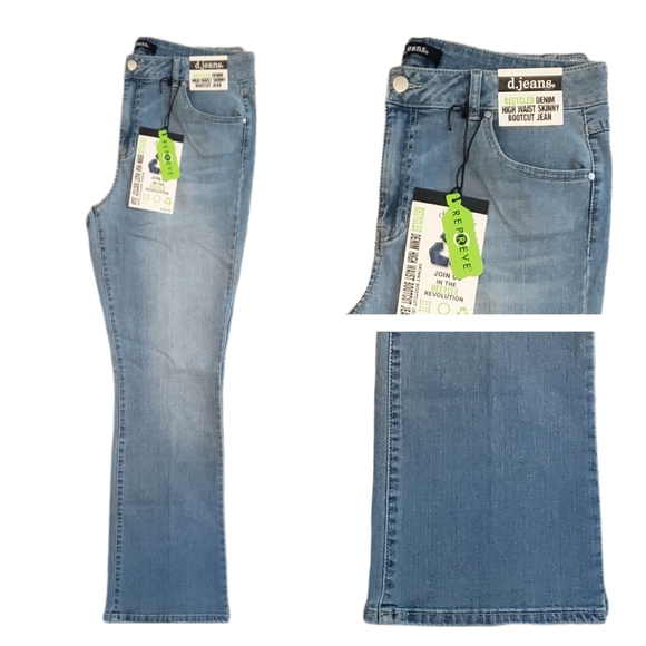 D. Jeans High Waist Skinny Bootcut Jeans - Picture 2 of 3